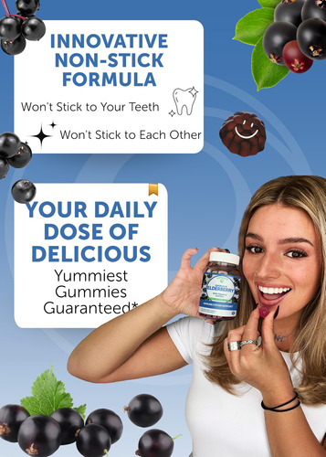 Gomas De Sabugueiro Lunakai Sambucus Com Zinco E Vitamina C - Imagem 3
