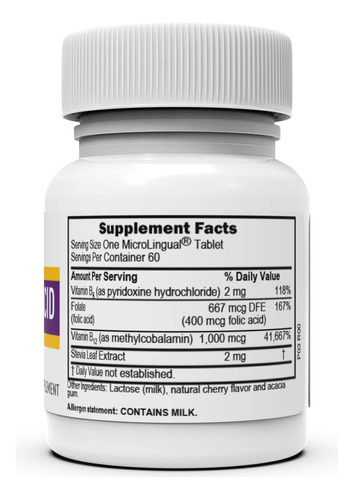 Suplemento De Fonte Superior De Vitamina B12 Metilcobalamina - Imagem 2