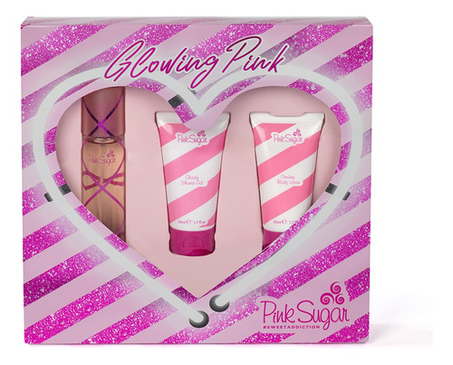 Conjunto De Perfumes Pink Sugar/aquolina Glowing Pink Sweet