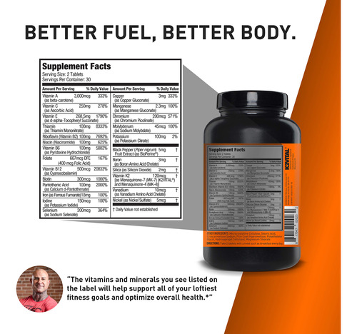Multivitamínico Jym Sports 60 Comprimidos - Imagem 2