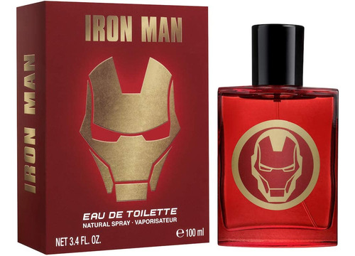 Perfume Colônia Spray Marvel Iron Man 3,4 Onças/100 Ml Para