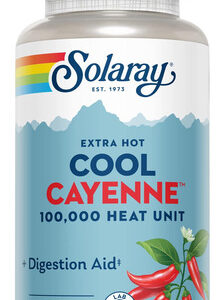 Suplemento Solaray Extra Hot Cool Cayenne 100.000 Hu 90 Vegc