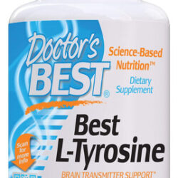 Suplemento Doctor's Best L-tirosina 120 Vc, Sem Ogm, Glúten