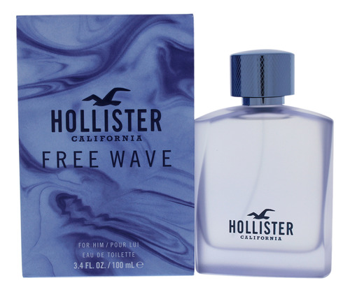 Perfume Hollister Free Wave Para Homens Edt Spray 100ml
