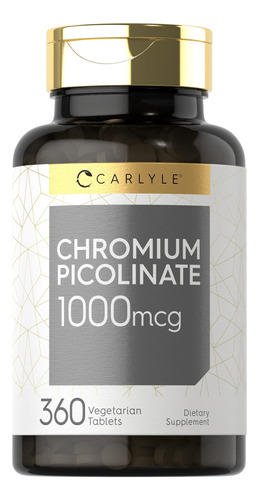 Suplemento Carlyle Ultra Chromium Picolinato 1000mcg 360 Tab