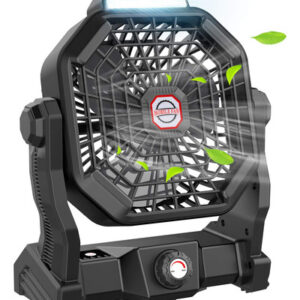 Ventilador De Acampamento Jinlicte De 9 Polegadas Com Lanter