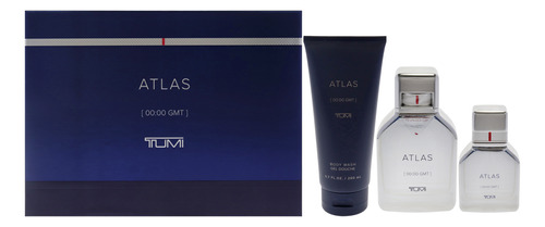 Conjunto De Presente Perfume Tumi Atlas Para Homens 100 Ml E