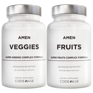 Pacote De Suplementos: Amém, Frutas E Vegetais, Vitaminas