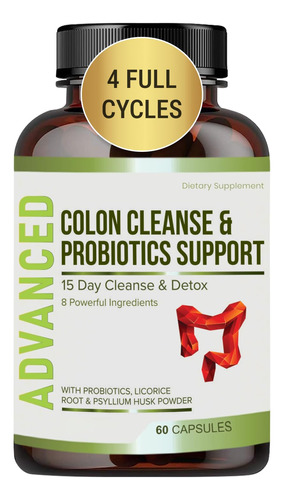 Colon Cleanse Nutrapro 15 Dias Com Probióticos 60 Cápsulas