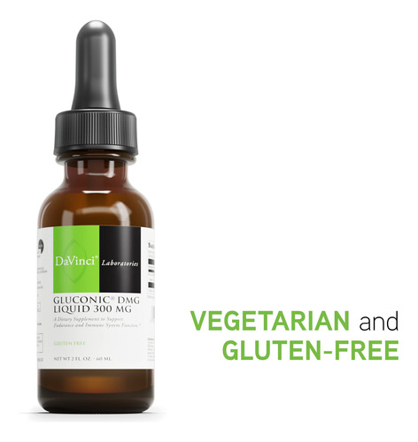Suplemento Davinci Labs Gluconic Dmg Liquid 300mg 60ml - Imagem 5