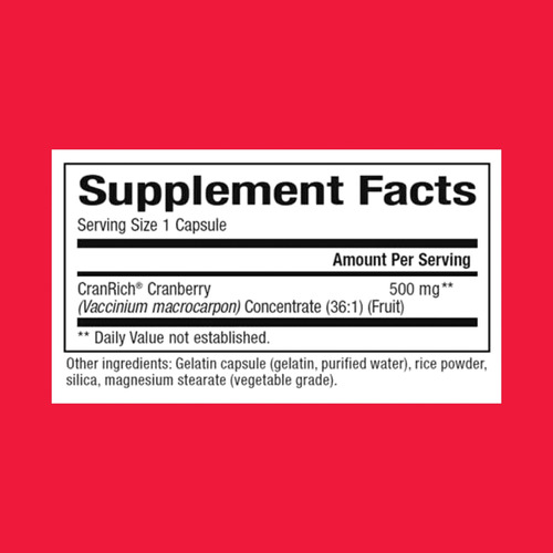 Suplemento Natural Factors Cranrich Cranberry 180 Cápsulas - Imagem 6
