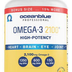 Suplemento Oceanblue Omega-3 2100 Óleo De Peixe 138 Cápsulas