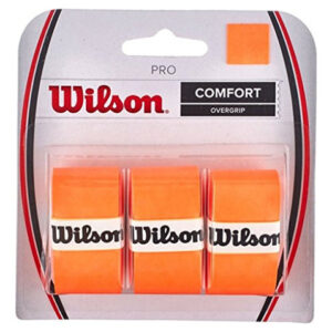 Pacote Com 3 Overgrip Wilson Pro Comfort Burn Orange