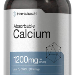 Suplemento De Cálcio Horbaach 1200 Mg Com 5000 Ui De Vitamin