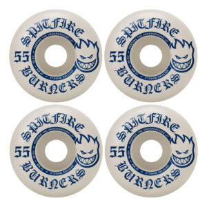 Rodas De Skate Spitfire Burners 55mm 99a Branco/azul