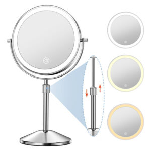 Espelho De Maquilhagem Niuphia 7x Recarregável 1x/10x Ilumin