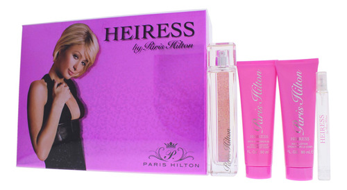 Conjunto De Presentes Perfume Paris Hilton Heiress Para Mulh