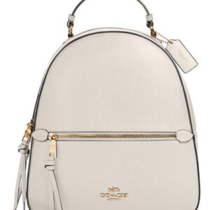 Mochila Coach Jordyn Chalk Crossgrain Leather