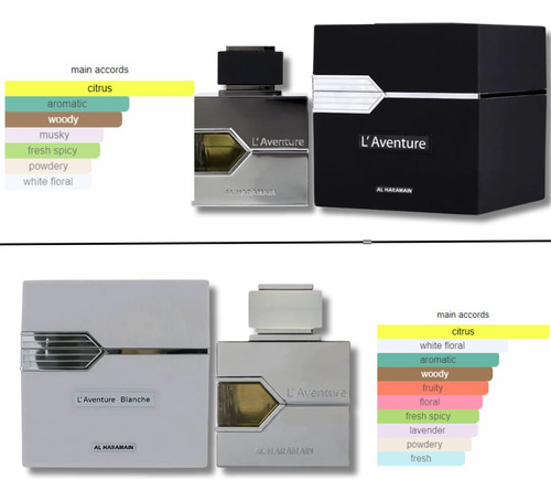 Perfume Al Haramain L"aventure Masculino E L"aventure Blanch - Imagem 2