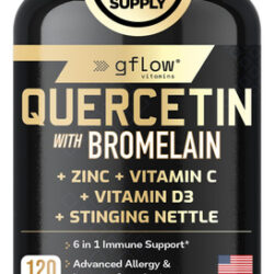Suplemento De Vitaminas Gflow Quercetina 500 Mg Com Vitamina