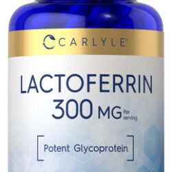 Suplemento Carlyle Lactoferrin 300mg 60 Cápsulas Sem Ogm