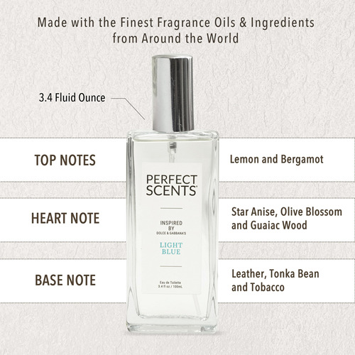 Perfume Perfect Scents Fragrâncias Inspiradas Em D&g Light B - Imagem 5