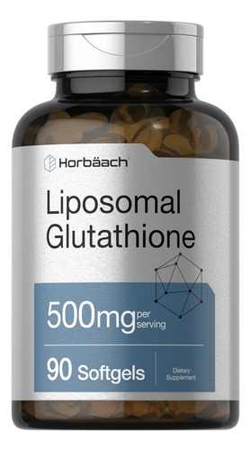 Suplemento Horbäach Lipossomal Glutationa 500mg 90 Cápsulas