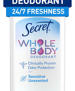 Desodorante Stick Secret Whole Body Para Mulheres 70 Ml Sem