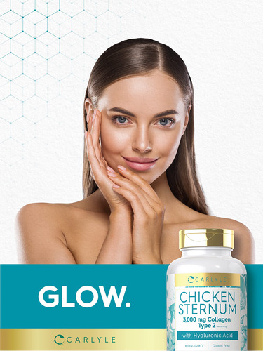 Suplemento Carlyle Chicken Sternum Colágeno Tipo Ii 3000 Mg - Imagem 6