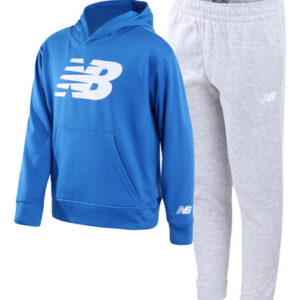 Conjunto De Moletom New Balance Boys Fleece Pulôver Com Capu