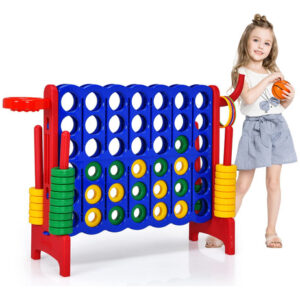 Conjunto De Jogos Gigante Costway Jumbo De 4 Pontos Com Cest