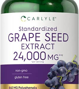 Suplemento De Extrato De Semente De Uva Carlyle 24.000 Mg 24
