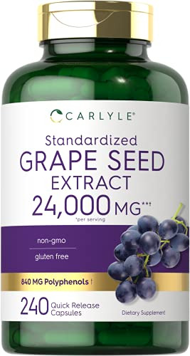 Suplemento De Extrato De Semente De Uva Carlyle 24.000 Mg 24