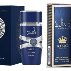 Conjunto De Perfumes Asad Zanzibar Para Homens Eau De Parfum 100ml + Taj