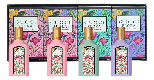 Conjunto De Perfumes Gucci Flora Para Mulheres Mini Splashes