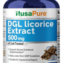 Suplemento Nusapure Dgl Extrato De Alcaçuz 500 Mg 200 Cápsul
