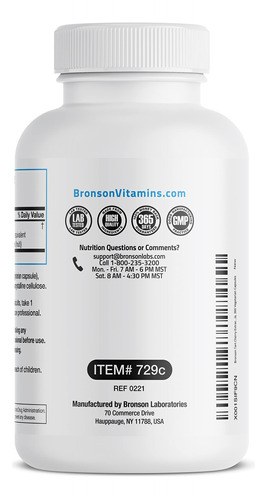 Suplemento Bronson Tart Cherry Extract 2500mg 360 Cápsulas - Imagem 7