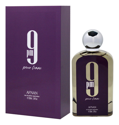 Perfume Afnan 9 Pm Pour Femme Eau De Parfum 100ml For Women - Imagem 4