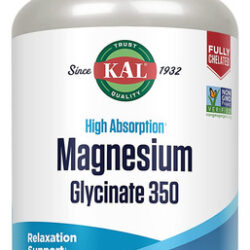 Suplemento Kal Cápsulas De Glicinato De Magnésio 350mg