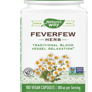Suplemento Nature's Way Feverfew Herb 380 Mg 180 Cápsulas Ve