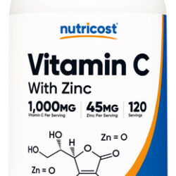 Suplemento Nutricost De Vitamina C Com Zinco 1000 Mg/45 Mg 1