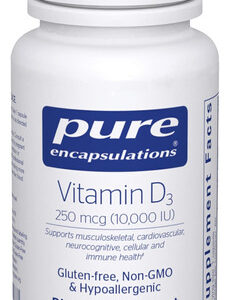 Encapsulações Puras Vitamina D3 250 Mcg (10.000 Ui) | Suplem