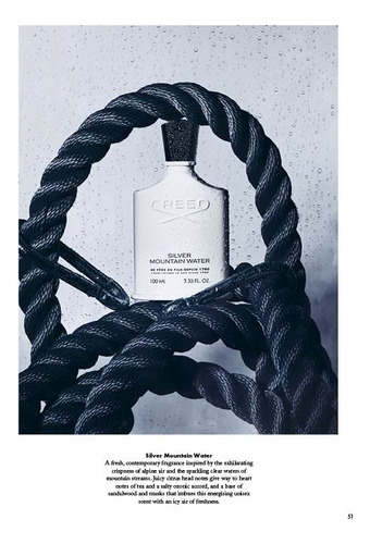 Perfume Creed Silver Mountain Water Para Homens Colônia 100m - Imagem 9