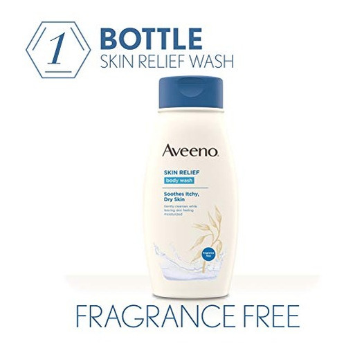 Sabonete Líquido Hidratante Sem Fragrância Aveeno Skin Relie - Imagem 5