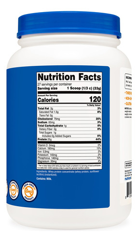 Proteína Em Pó Nutricost Whey Protein Concentrado 907g Unfla - Imagem 5