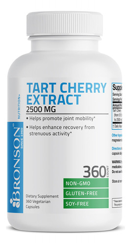 Suplemento Bronson Tart Cherry Extract 2500mg 360 Cápsulas - Imagem 5