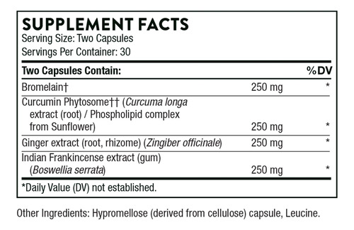 Suplemento Thorne Phytoprofen 60 Cápsulas - Sem Glúten - Imagem 3
