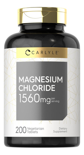Suplemento Carlyle Cloreto De Magnésio 1560mg 200 Comprimido