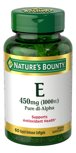 Suplemento Nature's Bounty Vitamina E 1000 Ui De Cápsulas Ge
