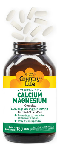 Suplemento Complexo De Cálcio E Magnésio Country Life 1000 M - Imagem 6